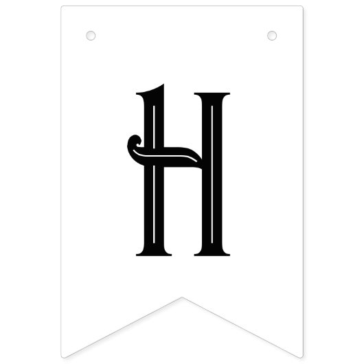 Bannière À Fanions Baby shower de tatouage gothique doux (Premier drapeau)