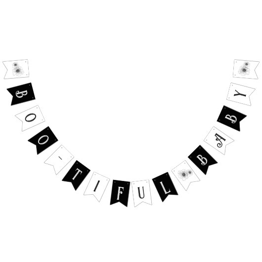 Bannière À Fanions Baby shower de tatouage gothique pour bébé (Tout)