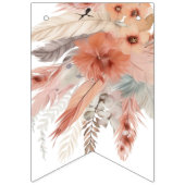 Bannière À Fanions baby shower d'herbe bohoPampas (Premier drapeau)