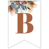 Bannière À Fanions baby shower fleur sauvage (Deuxième drapeau)