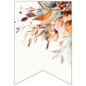 Bannière À Fanions baby shower fleur sauvage (Premier drapeau)