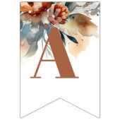 Bannière À Fanions baby shower fleur sauvage (Troisième drapeau)