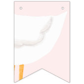 Bannière À Fanions Baby shower Jumeaux Fleur sauvage de l'oie d'aquar (Deuxième drapeau)