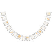 Bannière À Fanions Baby shower Jumeaux Fleur sauvage de l'oie d'aquar (Tout)