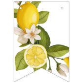 Bannière À Fanions Baby shower moderne citron d'agrumes (Deuxième drapeau)