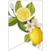 Bannière À Fanions Baby shower moderne citron d'agrumes (Premier drapeau)