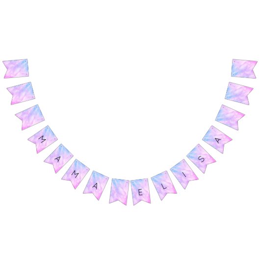 Bannière À Fanions Baby shower Pastel Abstrait Élégant Chic PERSONNAL (Tout)