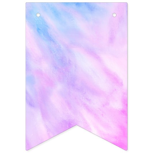 Bannière À Fanions Baby shower Pastel Abstrait Élégant Chic PERSONNAL (Deuxième drapeau)