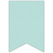 Bannière À Fanions Baby shower Pastel Vert Genre Neutre (Premier drapeau)