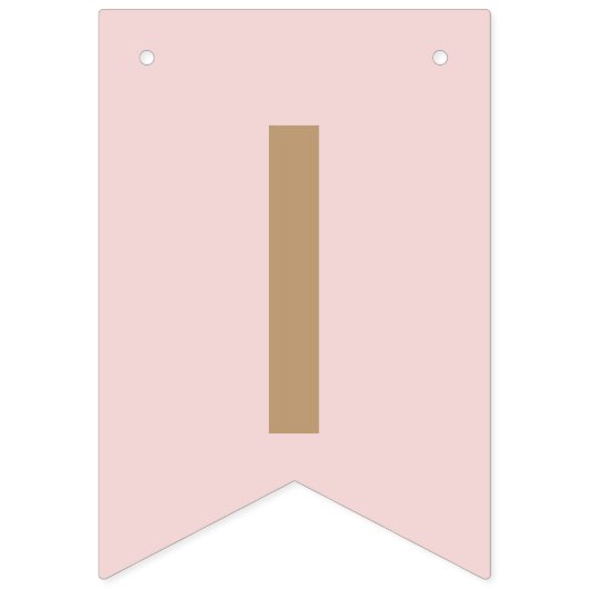 Bannière À Fanions Baby shower rose C'est une fille Peter Rabbit (Troisième drapeau)