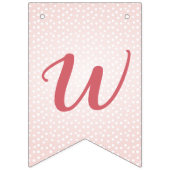 Bannière À Fanions Baby shower Safari sauvage de Baby Rose Giraffe Bi (Troisième drapeau)