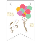 Bannière À Fanions Baby shower Snoopy et Balloons (Premier drapeau)