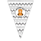 Bannière À Fanions Baby shower tigre (Premier drapeau)