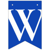 Bannière À Fanions BABY SHOWER "Welcome Baby" BLEU (Deuxième drapeau)