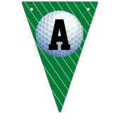 Bannière À Fanions Bal de golf personnalisé Joyeux anniversaire (Troisième drapeau)