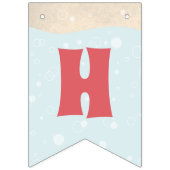 Bannière À Fanions Balade Anniversaire Bubbles Rose Turquoise Violet  (Deuxième drapeau)