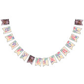 Bannière À Fanions Balances et queues Reptile fille Anniversaire (Tout)