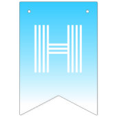 Bannière À Fanions Baleine prête pour la fête d'anniversaire (Deuxième drapeau)