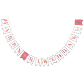 Bannière À Fanions Ballet rose Ballerina Joyeux anniversaire (Tout)