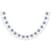 Bannière À Fanions Ballons bleus Delft, personnalisable (Tout)