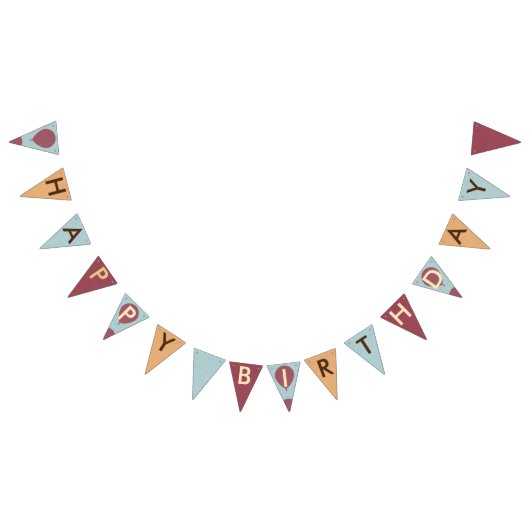 Bannière À Fanions Ballons d'anniversaire heureux (Tout)