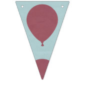 Bannière À Fanions Ballons d'anniversaire heureux (Premier drapeau)