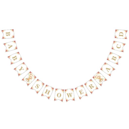 Bannière À Fanions Balloon vert à air chaud Animaux Baby shower neutr (Tout)