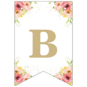 Bannière À Fanions Balloon vert à air chaud Animaux Baby shower neutr (Troisième drapeau)