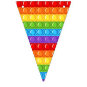 Bannière À Fanions banderines de pop it (Premier drapeau)