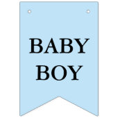 Bannière À Fanions Baptême Croix Bleu Black Boy Photo (Premier drapeau)