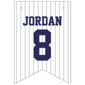 Bannière À Fanions Baseball Jersey - Sports Thème Anniversaire (Deuxième drapeau)