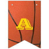 Bannière À Fanions Basket-ball Gold Custom Banner (Troisième drapeau)