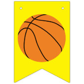 Bannière À Fanions Basket-ball rose fête d'anniversaire (Premier drapeau)