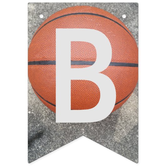 Bannière À Fanions Basketball Blue Bund Banner Grad (Premier drapeau)