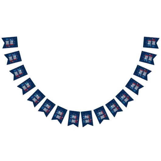 Bannière À Fanions Bastille Day, Joyeux 14 juillet (Tout)
