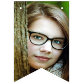 Bannière À Fanions Bat Mitzvah Blue Opal Félicitations Facultative Ph (Deuxième drapeau)