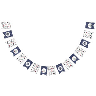 Bannière À Fanions Bateau nautique Bateau à voile Roue Baby Boy Shoy 