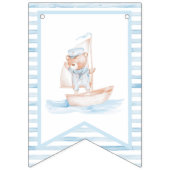 Bannière À Fanions Bear marin Bear Bleu Bleu Bande Anniversaire (Premier drapeau)