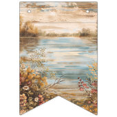 Bannière À Fanions Beautiful Evening Wedding Backdrop (Troisième drapeau)