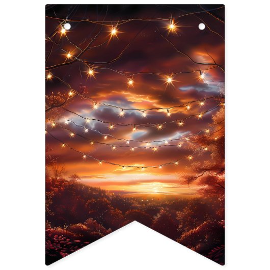 Bannière À Fanions Beautiful Evening Wedding Backdrop (Deuxième drapeau)