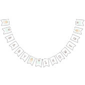 Bannière À Fanions Bébé doux et ballon d'ours (Tout)