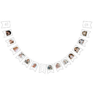 Bannière À Fanions Bébé STELLA Première année Bandeau photo mensuel