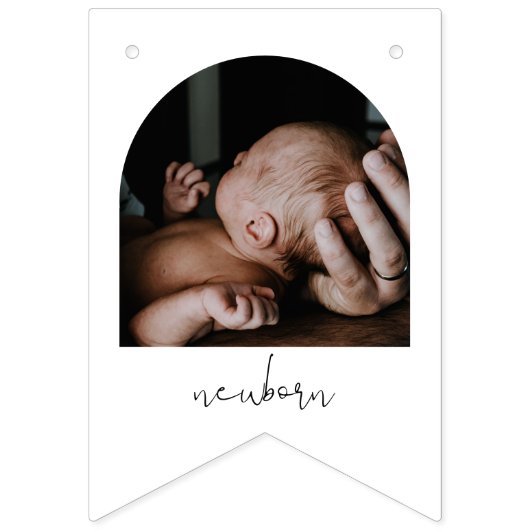 Bannière À Fanions Bébé STELLA Première année Bandeau photo mensuel (Deuxième drapeau)