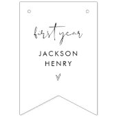 Bannière À Fanions Bébé STELLA Première année Bandeau photo mensuel (Premier drapeau)