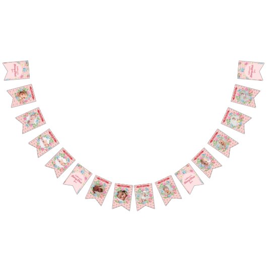 Bannière À Fanions Berry aux fraises mignonnes 1er anniversaire 12 Ph (Tout)