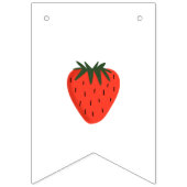 Bannière À Fanions Berry First Strawberry Anniversaire (Premier drapeau)