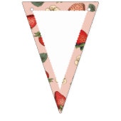 Bannière À Fanions Berry Premier Motif de fraise d'anniversaire One (Premier drapeau)