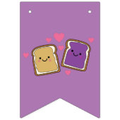 Bannière À Fanions Beurre d'arachide et Jelly fête d'anniversaire PBJ (Premier drapeau)
