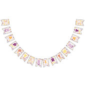 Bannière À Fanions Beurre rétro Joyeux anniversaire (Tout)