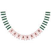 Bannière À Fanions Beverly Hills Pink & Green Party Honoree (Tout)